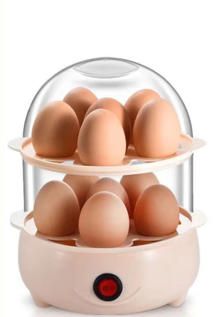 Double Layer Egg Cooker and Steamer for Breakfast